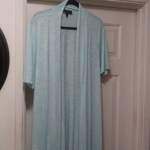 Light baby blue long cardigan